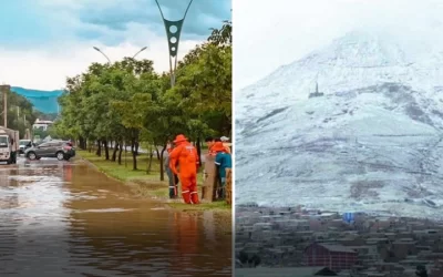 Fuertes lluvias y granizo en Tarija y nevadas en Potosí despiertan las alertas meteorológicas