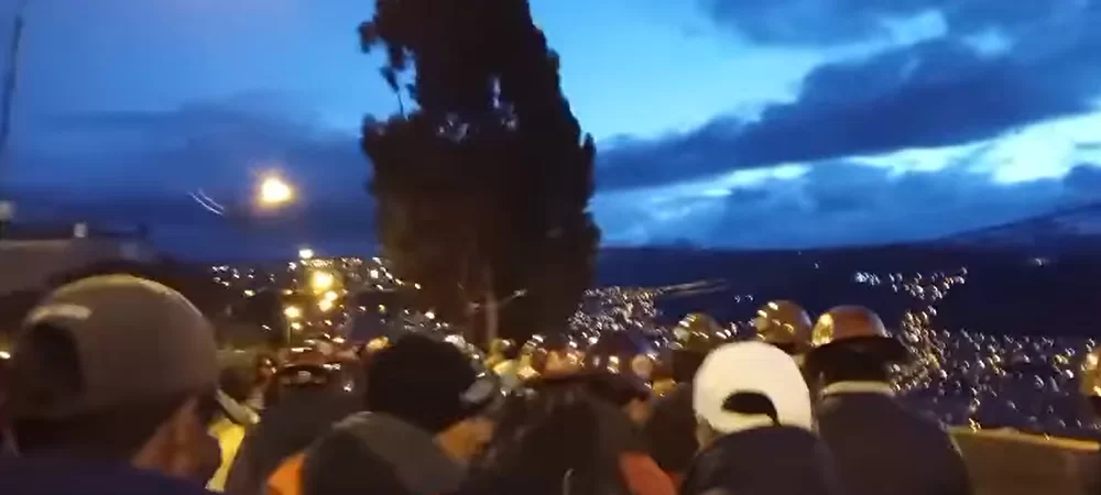 Sectores de la cadena productiva y mineros toman La Paz, la sitian en contra del modelo de crisis del Gobierno de Arce
