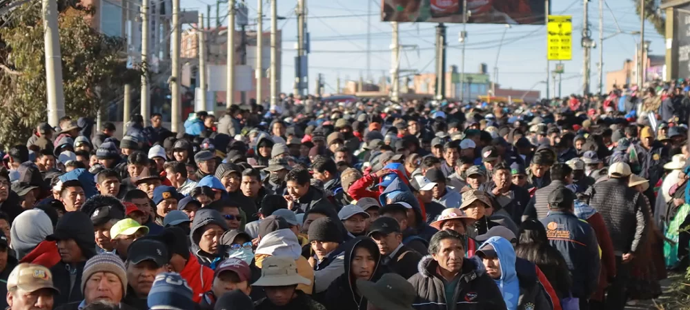 Crisis energética y económica: Masiva marcha de choferes en La Paz exigió la renuncia de Luis Arce y de su gabinete